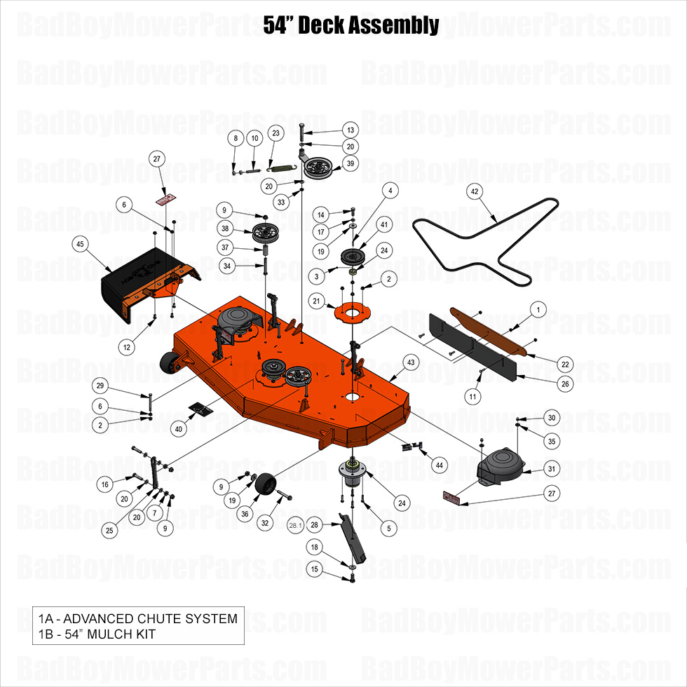 2025 Raider - 54" Deck Assembly